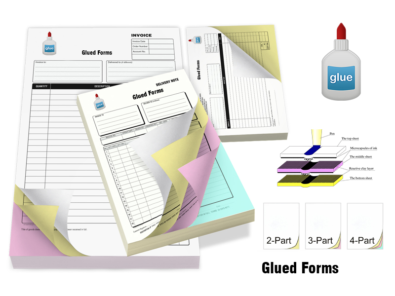 Glued Carbonless Forms printing Canada Glued Carbonless Forms printing Canada