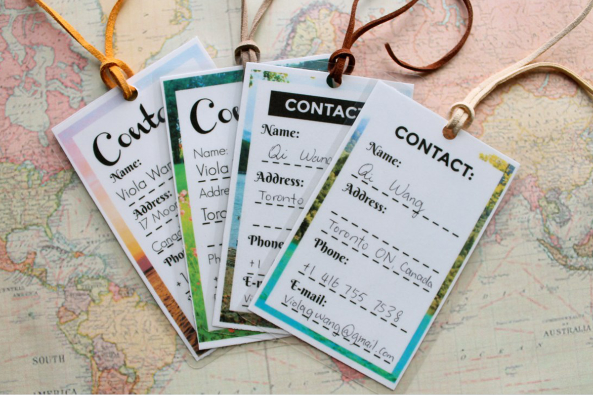 Luggage Tags printing Canada Luggage Tags printing Canada