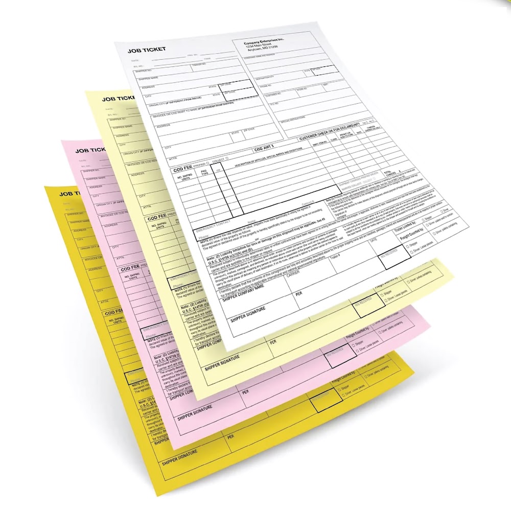 Carbonless and NCR Forms